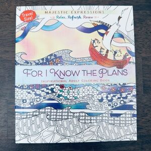 For I Know the Plans Bible Verse Adult Coloring Book